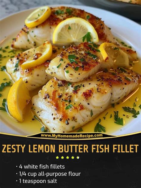 Lemon Butter Fish Fillet Recipe .